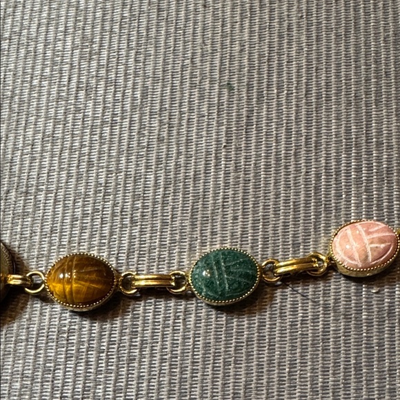Gold Multicolor Bracelet Watch - Picture 2 of 3